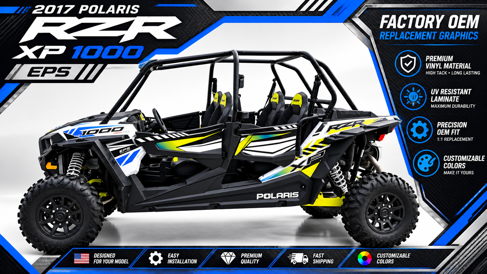 POLARIS RZR XP4 FACTORY STYLE 2014/2023
