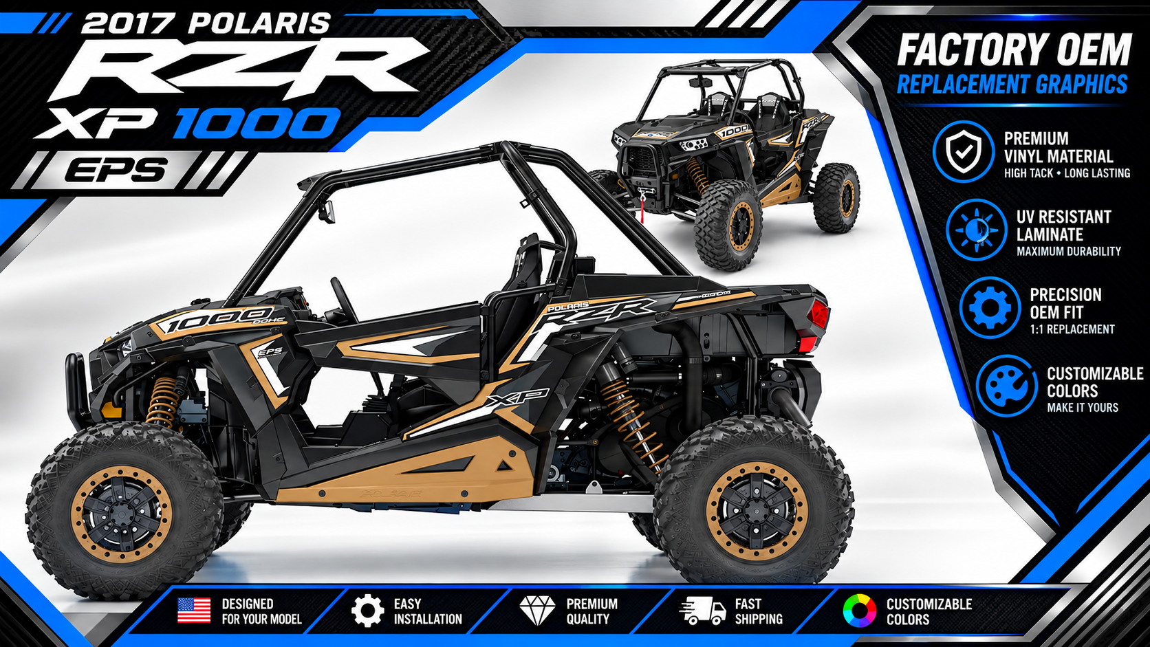 POLARIS RZR XP2 FACTORY STYLE 2014/2023