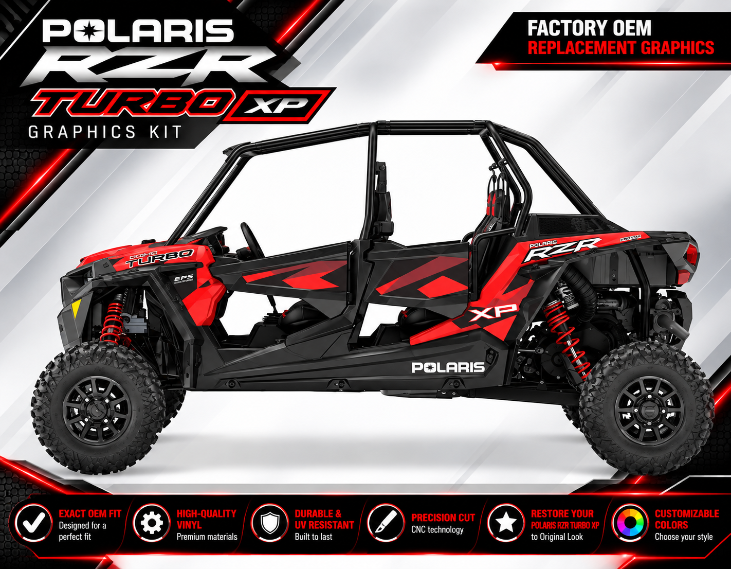 POLARIS RZR XP4 FACTORY STYLE 2014/2023