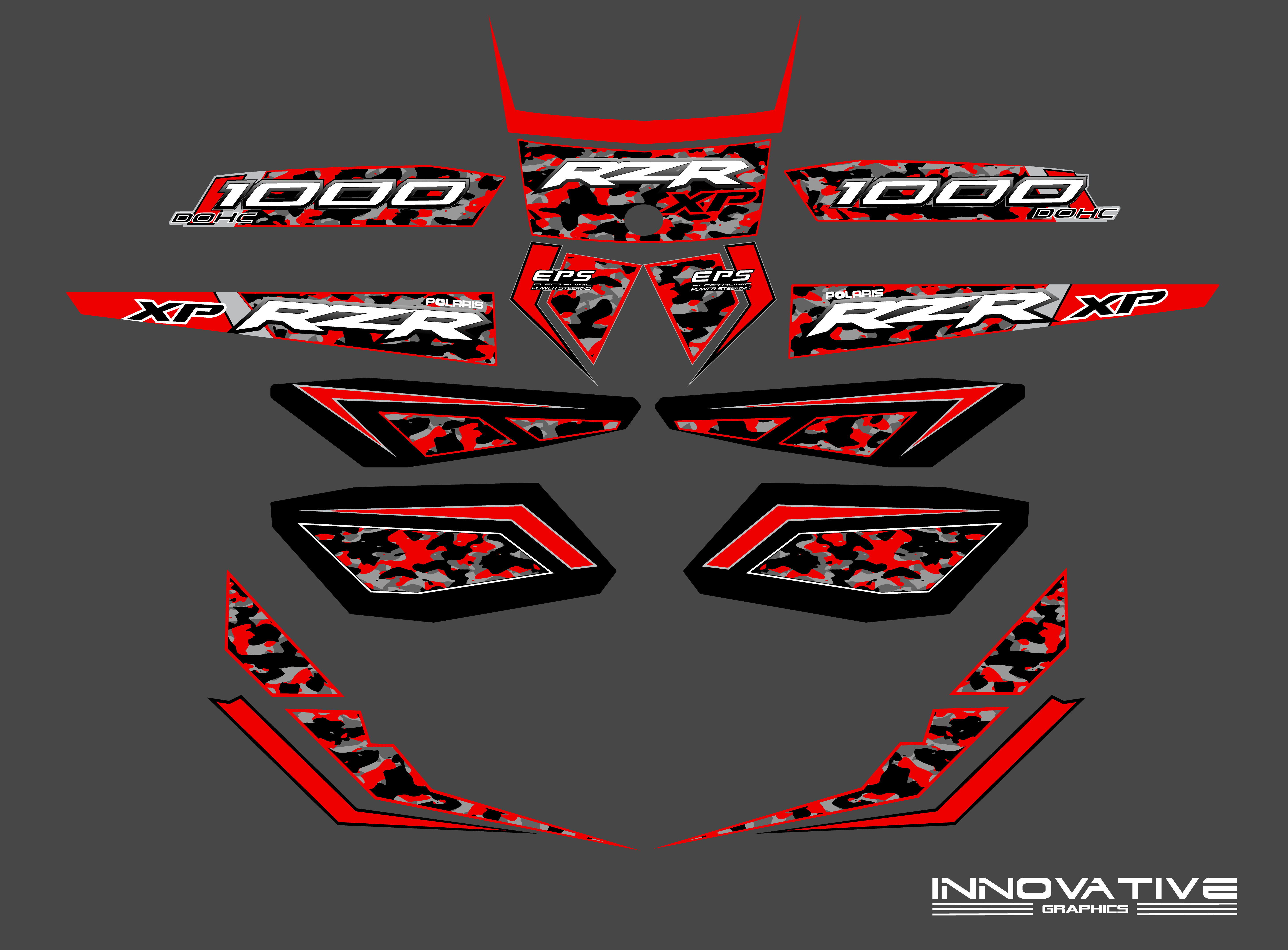 POLARIS RZR XP4 CAMOU FACTORY STYLE 2014/2018