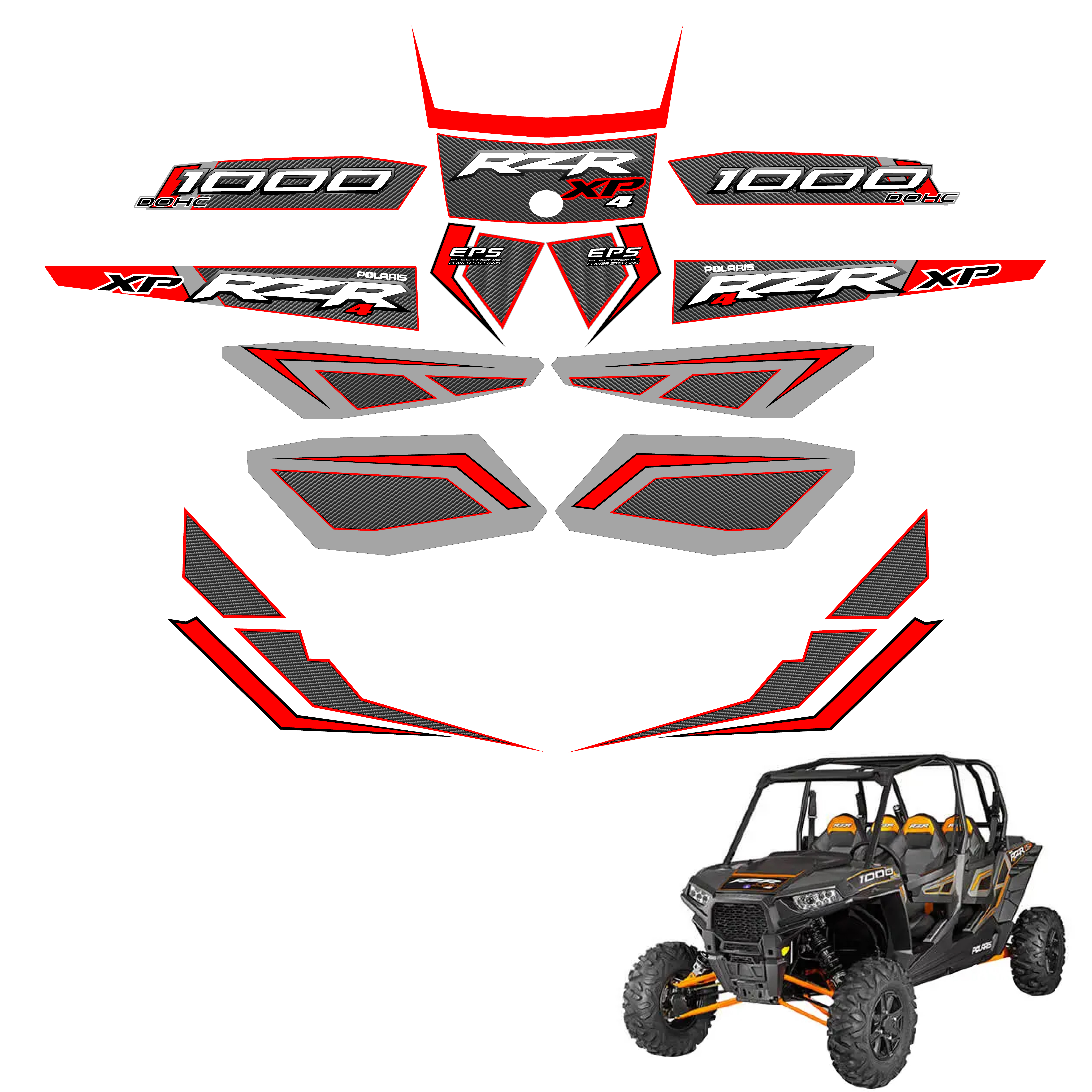 POLARIS RZR XP4 FACTORY STYLE 2014/2018
